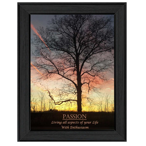 Passion 1 Black Framed Print Wall Art - 606114073833