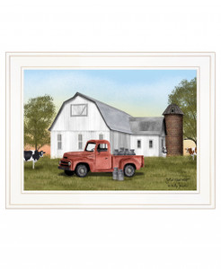 YAll Need Milk 2 White Framed Print Wall Art - 606114050131