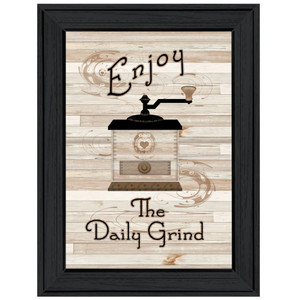 The Daily Grind 2 Black Framed Print Wall Art - 606114041115