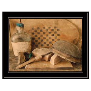 Rustic Vintage Apple Cider Black Framed Print Wall Art - 606114020509