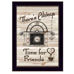 Time For Friends 3 Black Framed Print Wall Art - 606114041160
