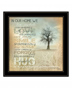 In Our Home 5 Black Framed Print Wall Art - 606114051978