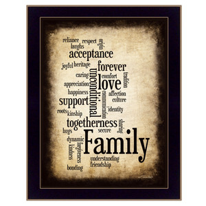 Family 11 Black Framed Print Wall Art - 606114159872