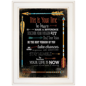 This Is Your Time 1 White Framed Print Wall Art - 606114158653