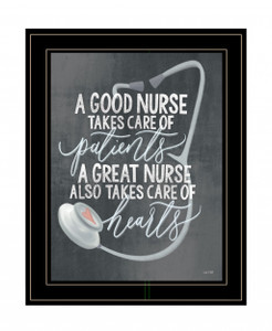 A Nurses Heart 2 Black Framed Print Wall Art - 606114072485