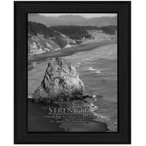 Strength 6 Black Framed Print Wall Art - 606114159315