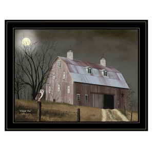 Midnight Moon 6 Black Framed Print Wall Art - 606114088745