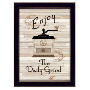 The Daily Grind 3 Black Framed Print Wall Art - 606114041122
