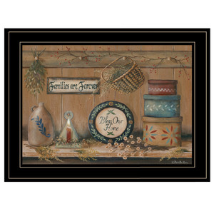 Treasures On The Shelf II 3 Black Framed Print Wall Art - 606114045441