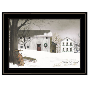 Christmas Time Is Coming 2 Black Framed Print Wall Art - 606114160274