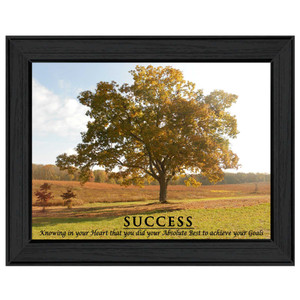 Success 3 Black Framed Print Wall Art - 606114041054