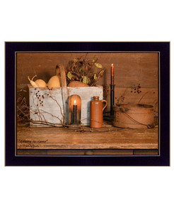Gathering The Harvest 1 Black Framed Print Wall Art - 606114061045