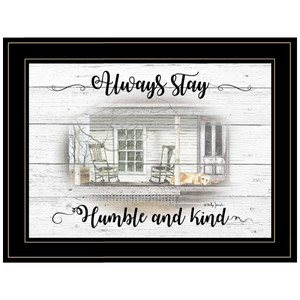 Humble And Kind Black Framed Print Wall Art - 606114068129