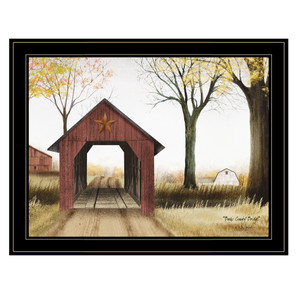 Buck County Bridge 2 Black Framed Print Wall Art - 606114027409