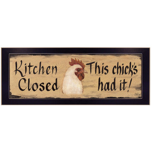 Kitchen Closed Black Framed Print Wall Art - 606114057697