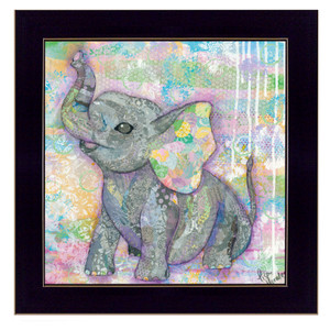 Elephant II 1 Black Framed Print Wall Art - 606114059905