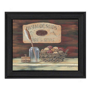 Handmade Soaps 1 Black Framed Print Bathroom Wall Art - 606114036838