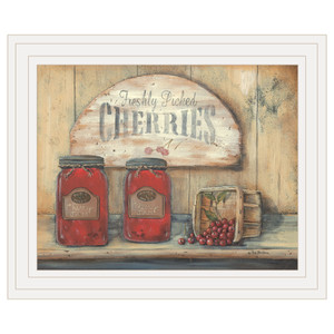 CHERRY JAM 3 White Framed Print Wall Art - 606114057277