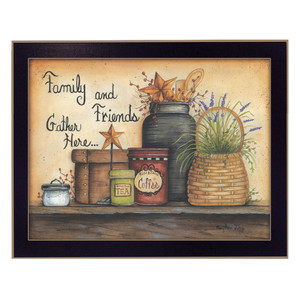 Family And Friends 1 Black Framed Print Wall Art - 606114669494