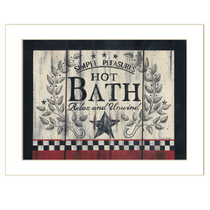 Hot Bath 11 White Framed Print Wall Art - 606114058472