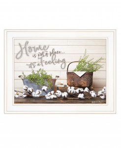 Home Is Not A Place 2 White Framed Print Wall Art - 606114050339