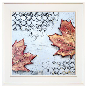 Channeling Fall 3 White Framed Print Wall Art - 606114070801