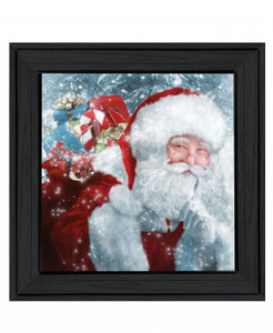 Santas Presents 3 Black Framed Print Wall Art - 606114050292