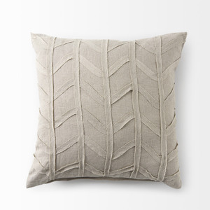 Light Gray Chevron Textured Pillow Cover - 808230024373