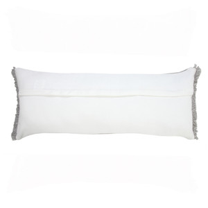 14" X 36" Light Gray 100% Cotton Zippered Pillow - 606114697176
