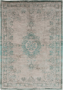 3' X 5' Gray and Green Medallion Non Skid Area Rug - 606114897958