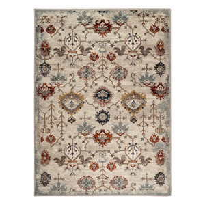 2' x 3' Beige Oriental Power Loom Area Rug - 606114767435