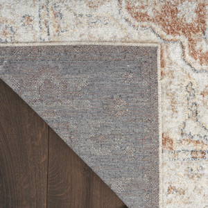 7' x 9' Gold Oriental Power Loom Washable Area Rug - 606114736998