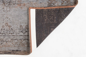 9' X 13' Gray and Beige Medallion Non Skid Area Rug