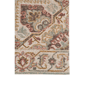 9' x 12' Beige Medallion Power Loom Area Rug With Fringe - 606114770190