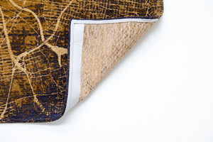 3' X 5' Yellow Abstract Non Skid Area Rug - 606114905431