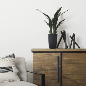 Abstract Black Metal Geometric Decor Piece - 808230026216