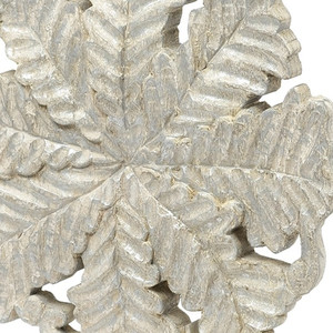 Petite Wood And Metal Floral Decor Piece - 808230025677