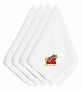 Christmas Themed Embroidered Napkins - 638508338686