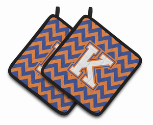 Monogram Chevron Pair of Pot Holders - 638508398932