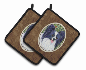 Papillon Pair of Pot Holders - 638508364975