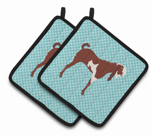 Jamnapari Goat Animal on Pair of Pot Holders - 638508926258