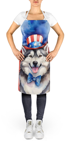 Alaskan Malamute Patriotic American Apron - 198453242044