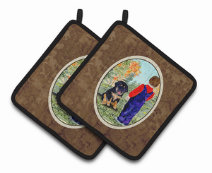 Tibetan Mastiff Pair of Pot Holders - 638508362148