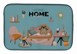 Dog in Sweet Home Dish Drying Mat - 194030343760