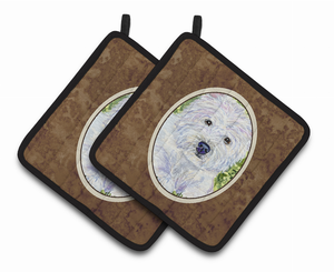 Westie Pair of Pot Holders - 638508365330