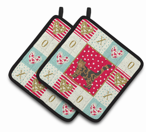 Cat XOXO Pair of Pot Holders - 194030149577