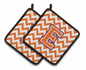 Monogram Chevron Pair of Pot Holders - 638508399397