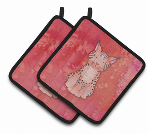Animal Watercolor Pair of Pot Holders - 638508848925
