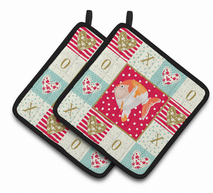Fish & Marine XOXO on Pair of Pot Holders - 194030140826