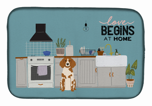 Dog Kitchen Scene Dish Drying Mat - 194030342053